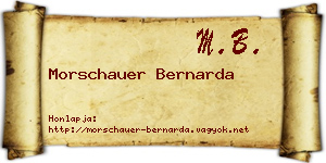 Morschauer Bernarda névjegykártya